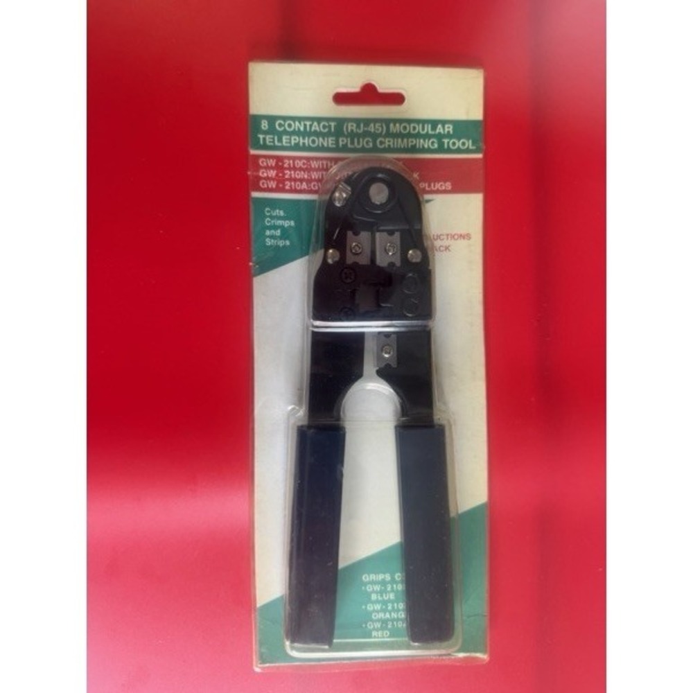 GW-210C RJ-45 8-Contact Modular Telephone Plug Crimping Tool